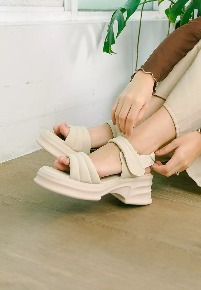 Wedge Sporty Chunky Sandals Sporty Chanclas Chunky 2024 Sexy Open