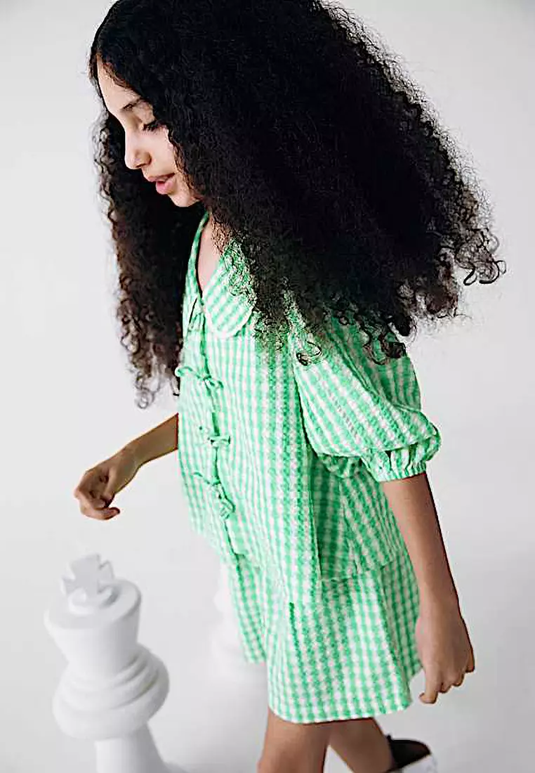 Pure Cotton Gingham Check Shorts