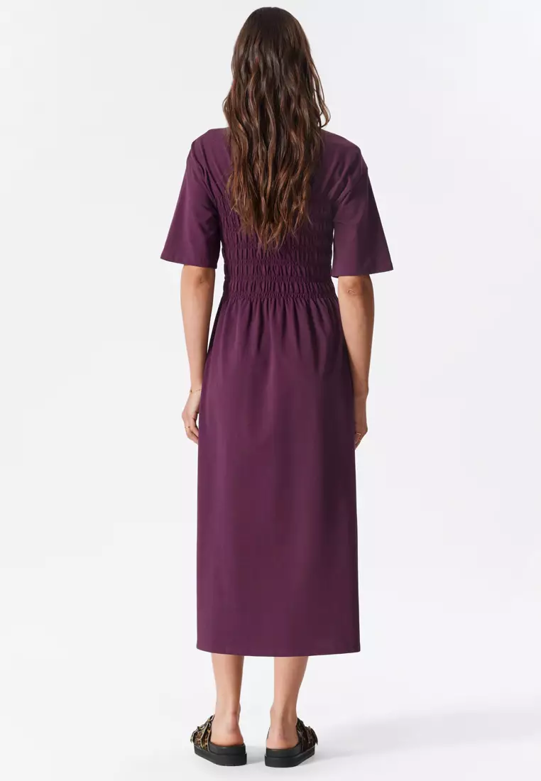 Smocked Midi Dress