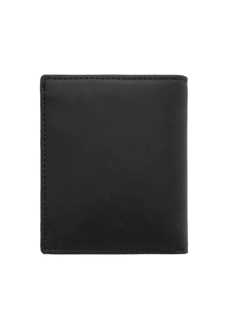 Euro Polo Men's Crazy Horse Leather Vertical Tri-Fold Wallet EWB 40359