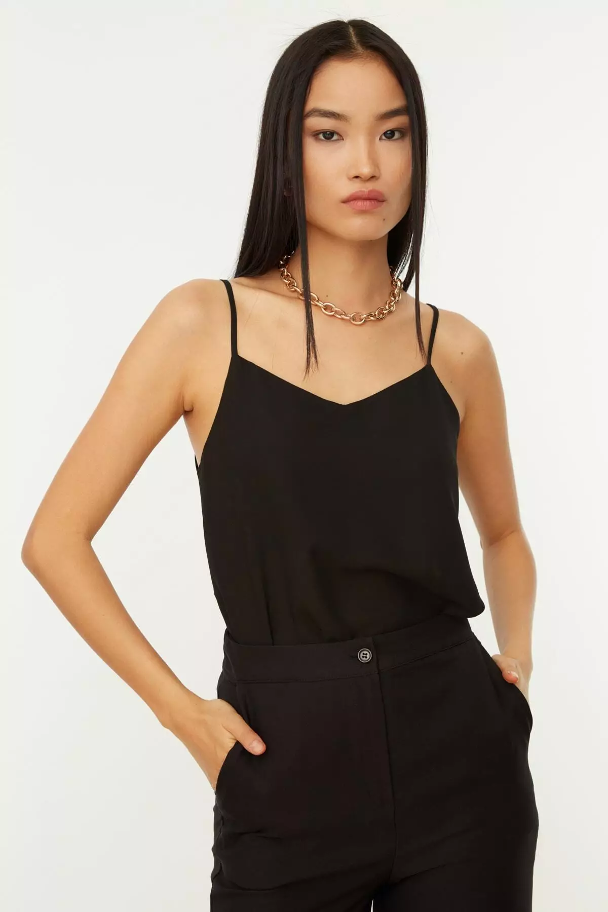 Basic V-Neck Slip Top