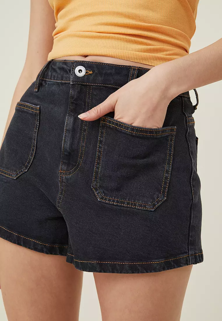 Jual Cotton On Stretch ALine Denim Shorts Original 2024 ZALORA