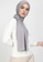 POPLOOK grey Aida Chiffon Tudung Headscarf 7AE03AA3A50366GS_2