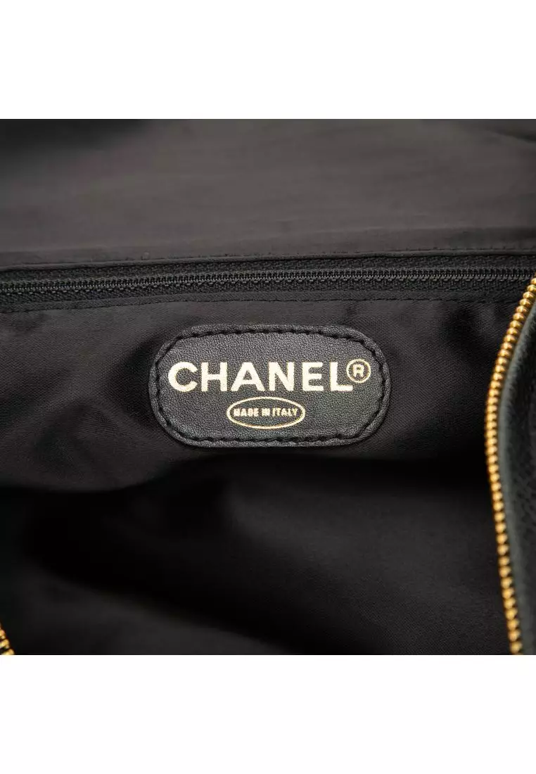 Pre-Loved Chanel Large Cc Caviar Hobo
