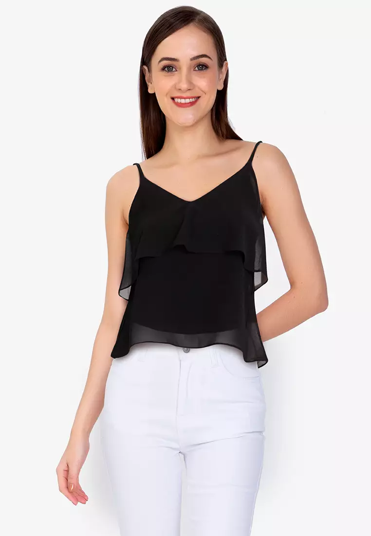 Buy online Girls Shoulder Strap Top from tops & tees for Women by