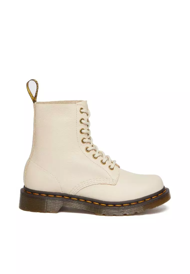 Discount on Dr. Martens  shoes - SKU: 1460 Women's Pascal Gold Eyelet Lace Up Boots