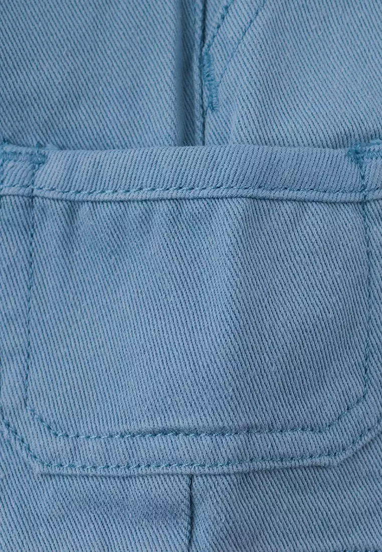 Baby Josh Fine Twill Bermuda Shorts With Patch Pockets