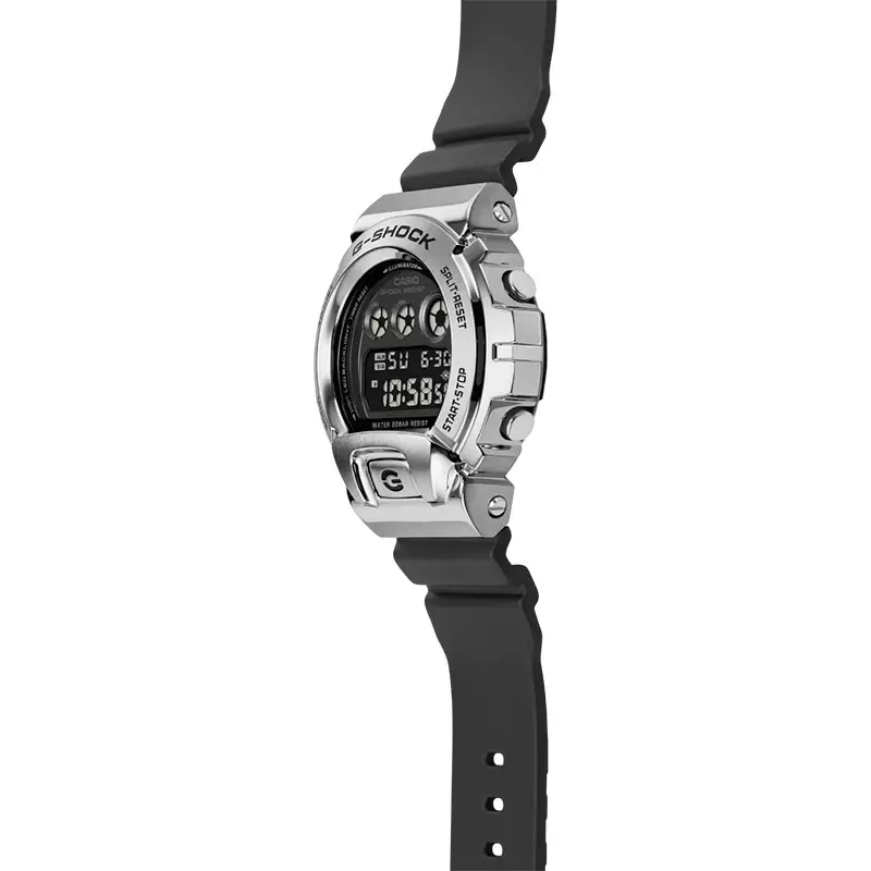 Jam Tangan Pria Casio G-Shock GM-6900U-1DR Metal Covered Digital Dial Black Resin Band