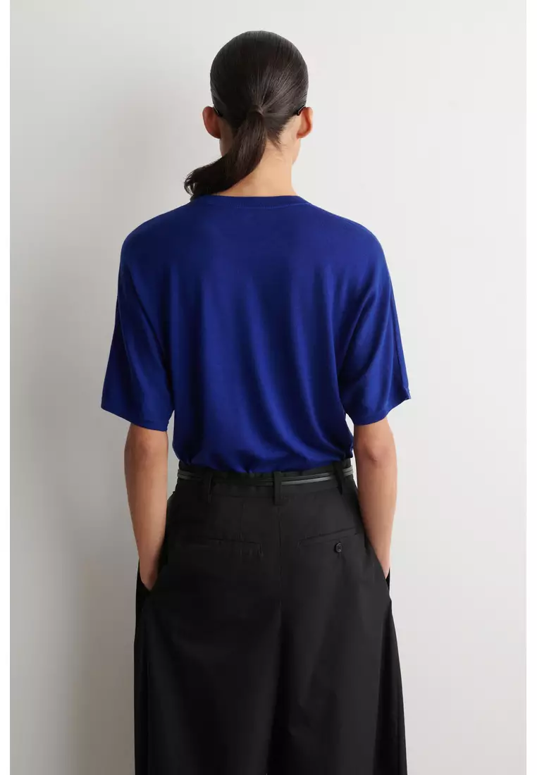KNITTED MERINO WOOL T-SHIRT