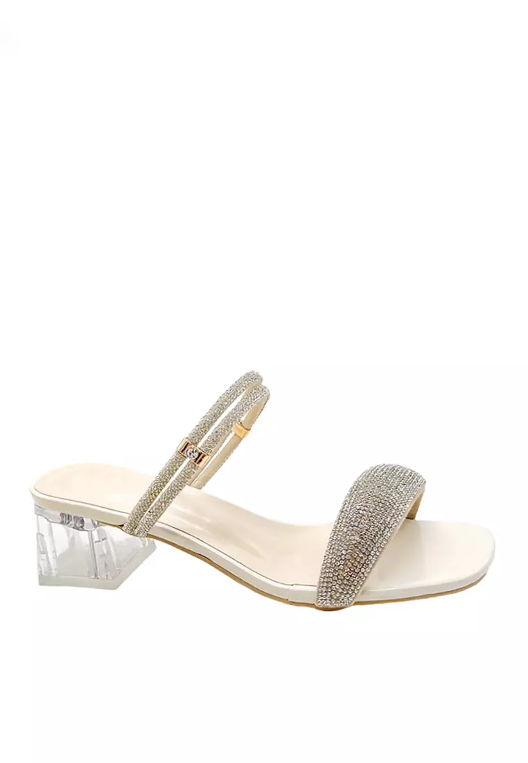 Discount on Twenty Eight Shoes  shoes - SKU: VANSA Fashion Rhinestone Low Heel Sandals VSW-S158
