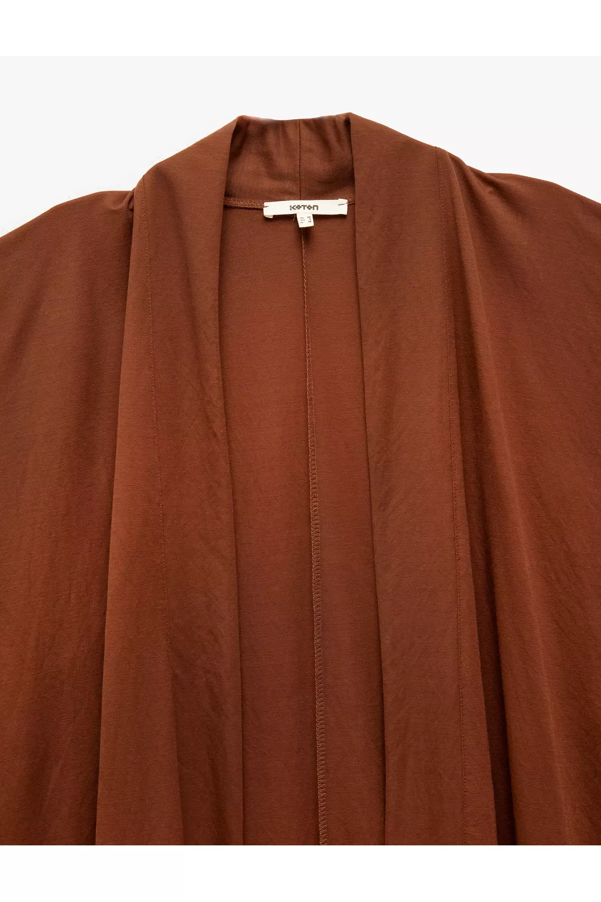 Viscose Fabric Blend Short Sleeve Relaxed Fit Kimono Jacket