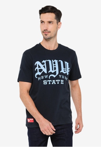 Superdry navy College Graphic T-Shirt - Superdry Code 44B34AA70A214FGS_1