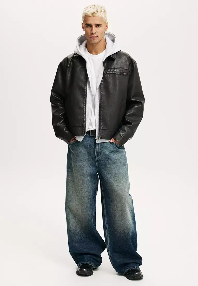 Cropped Zip Up Hoodie