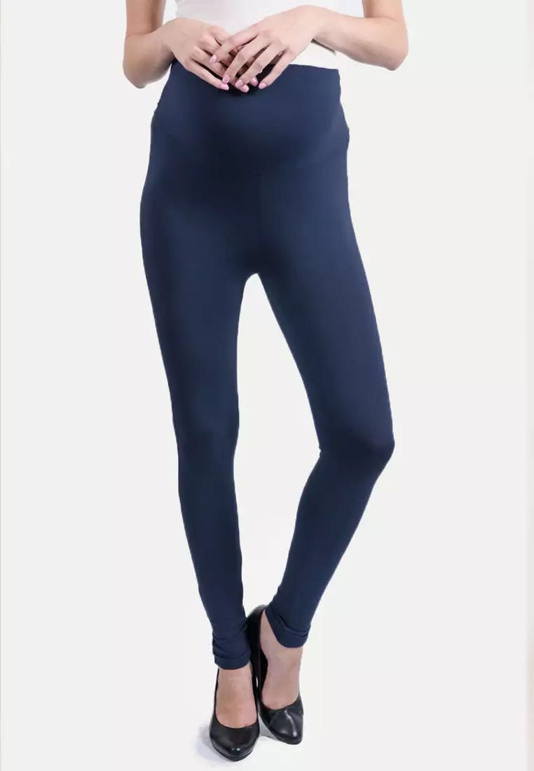 Buy 9months Maternity Blue Full Panel Maternity Leggings 2024