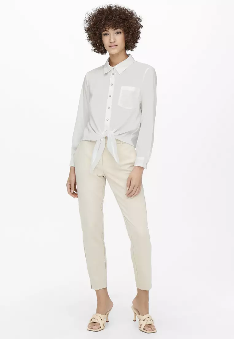 Lecey Long Sleeve Knot Shirt