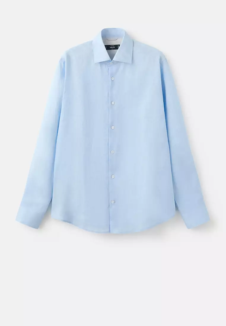 100% Linen Slim-Fit Shirt