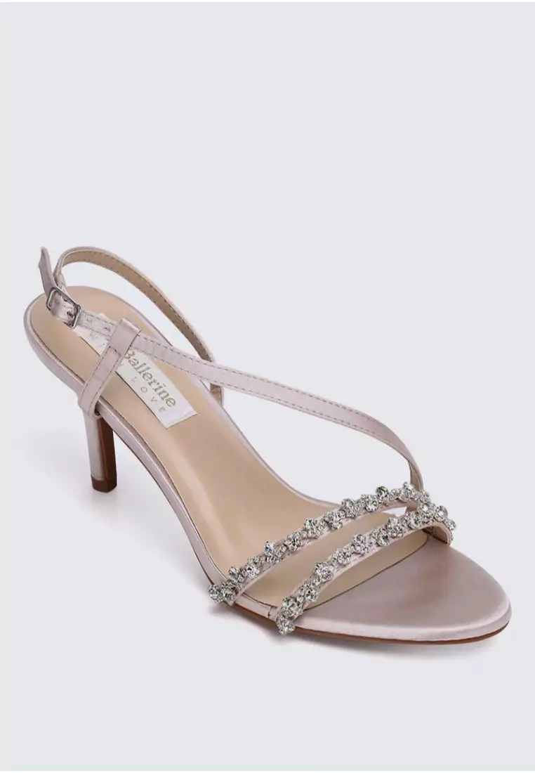 Comfy hot sale nude heels