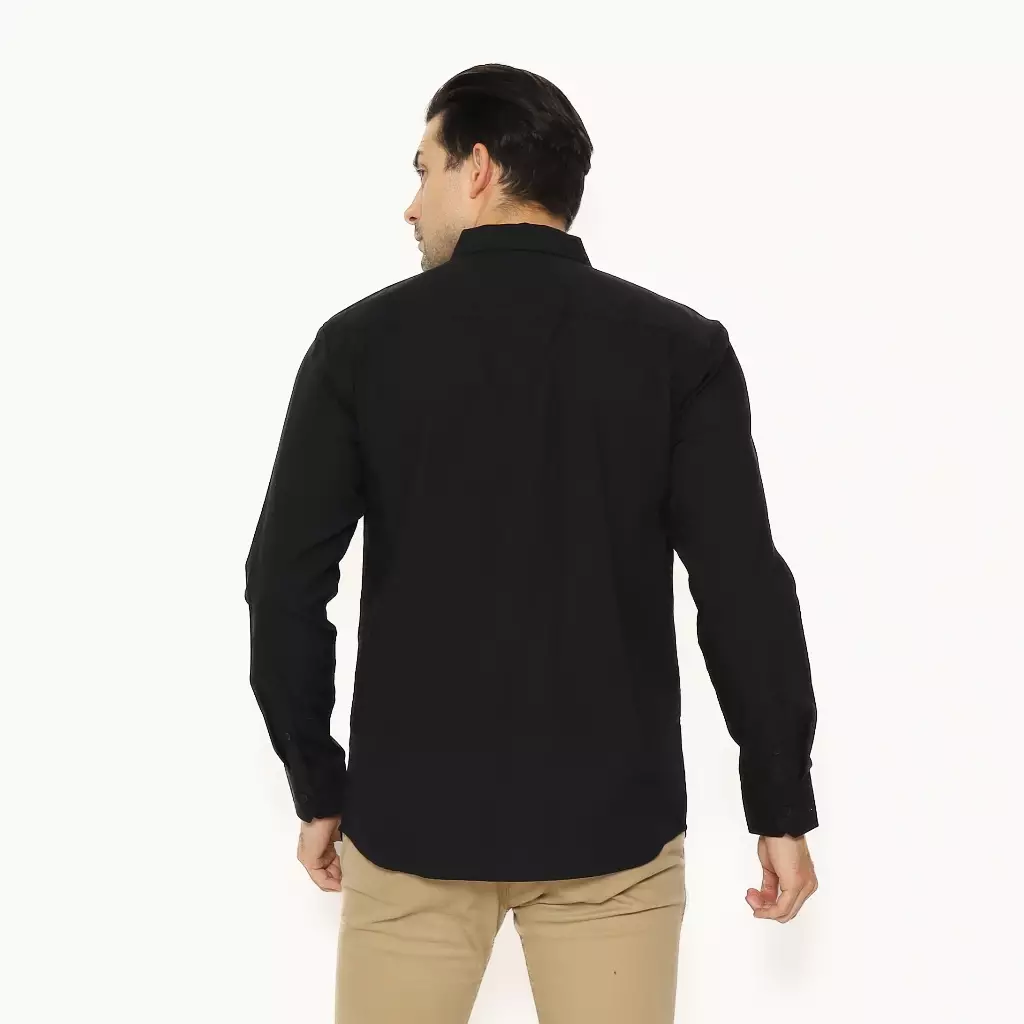 AMK Kemeja Pria Lengan Panjang SHS CHIKO L/S Hitam