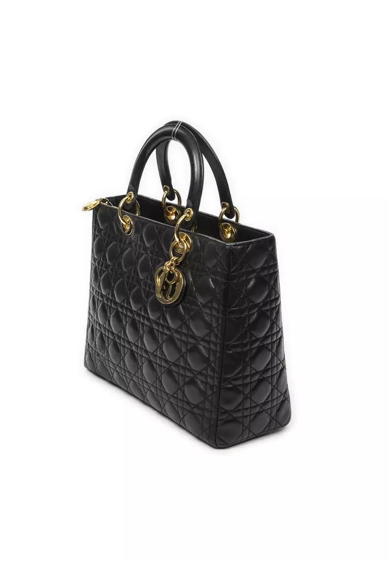 Pre-Loved Large Lady Dior Zip