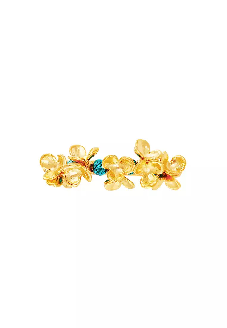 HABIB CLARA | Oro Italia 916 Yellow Gold Ring GR51660823(BLU)-BI (22K Gold)