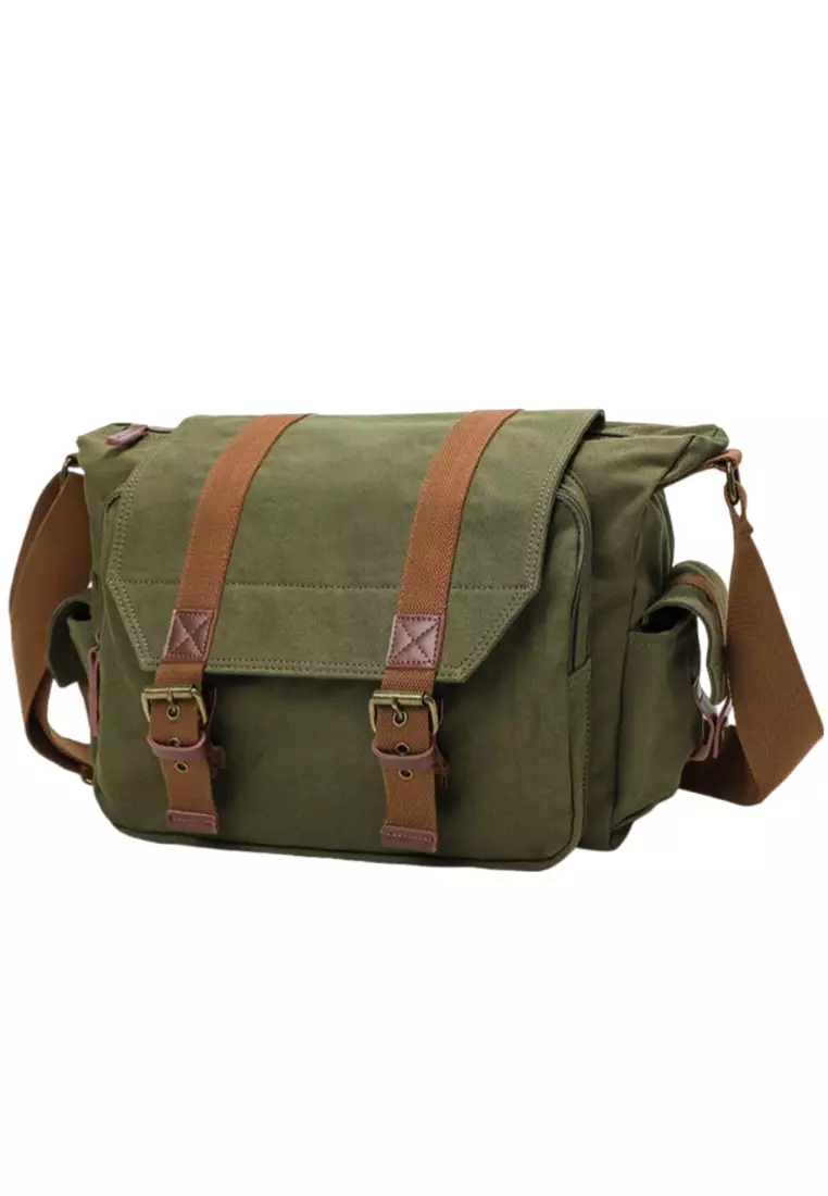 Buy OPCHIC SLR Camera Shoulder Bag Retro Canvas Shoulder Crossbody