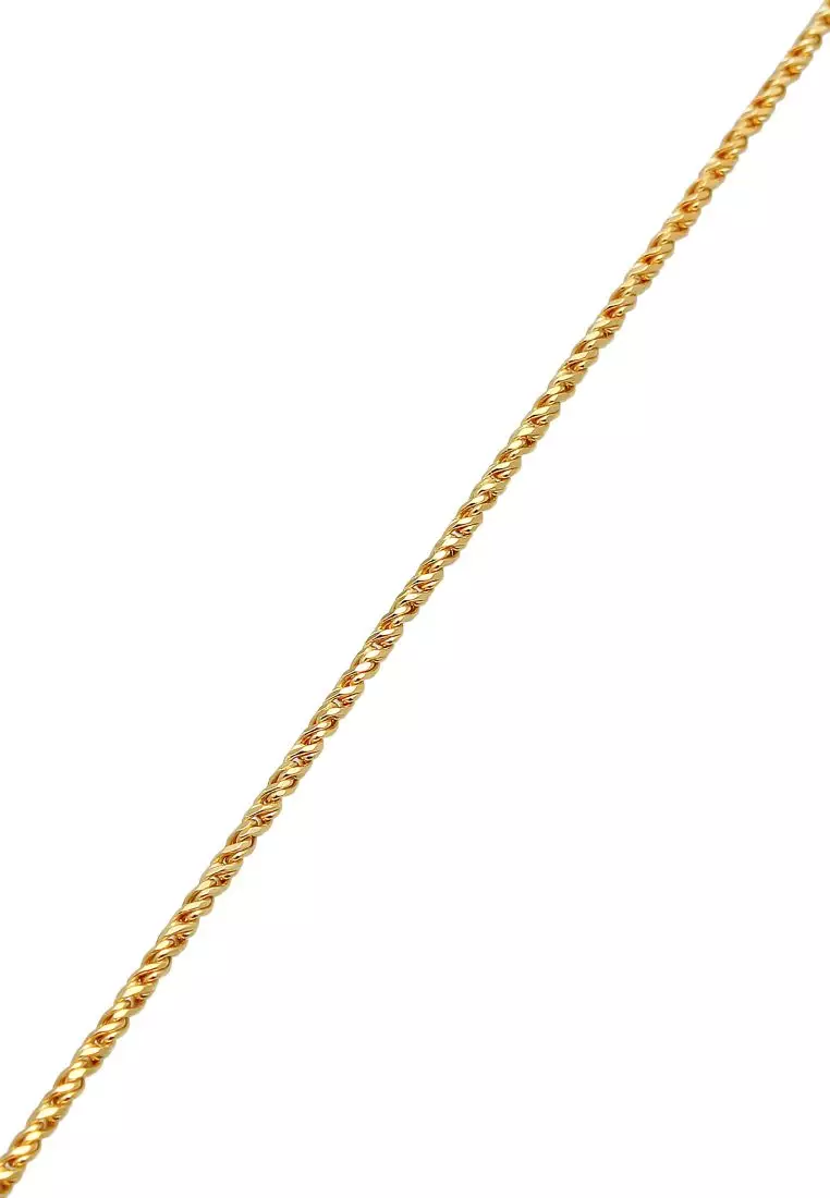 Men's Silver Rope Chain Necklace – Gold-Plated