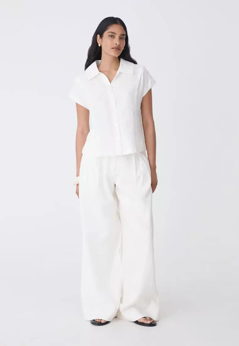 Ami Linen Collar Shirt