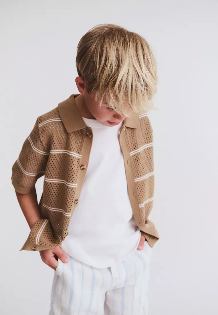 Knitted Short Sleeve Shirt