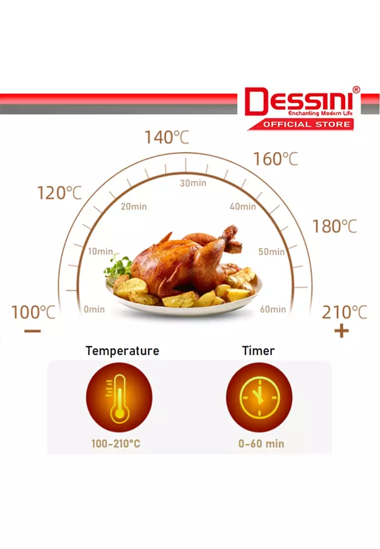 Buy DESSINI DESSINI ITALY 18L Electric Rotisserie Oven Convection Hot