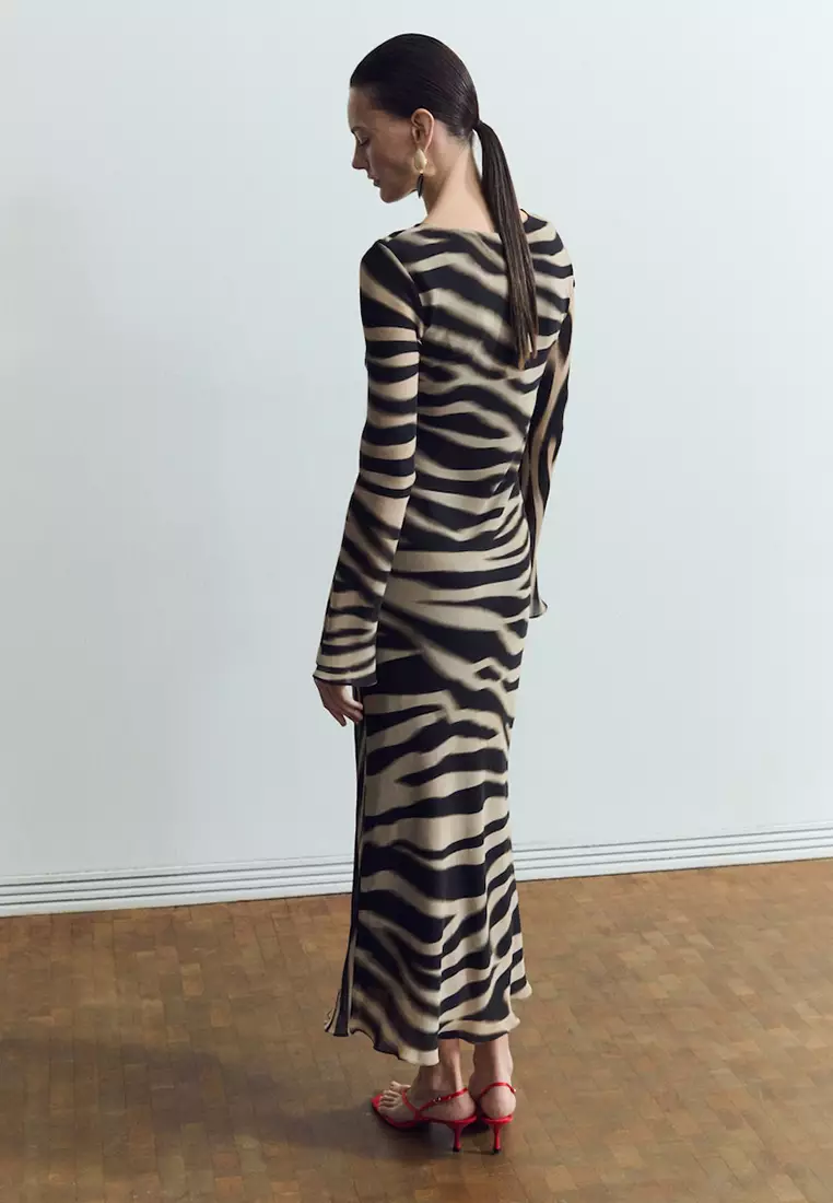 A-Line Animal-Print Dress