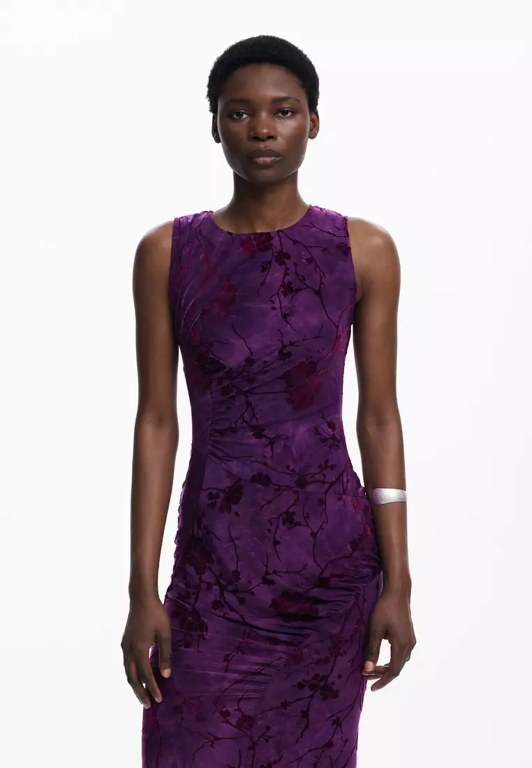 Oriental midi dress