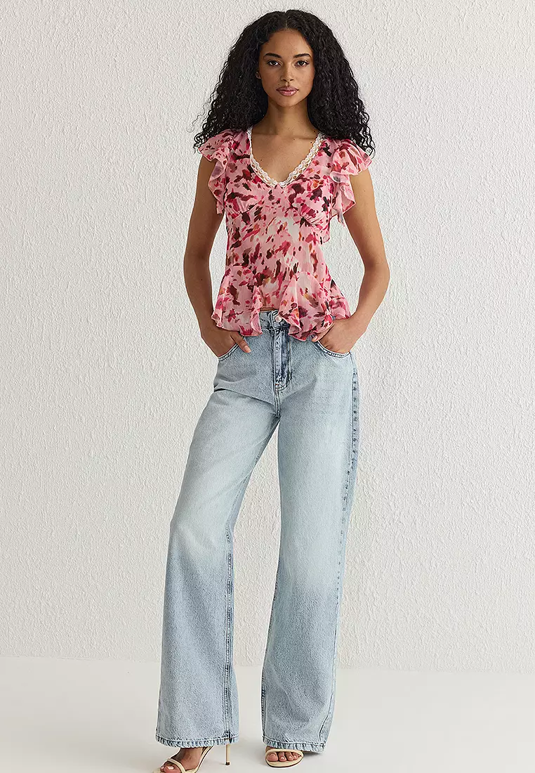 Floral Chiffon Blouse