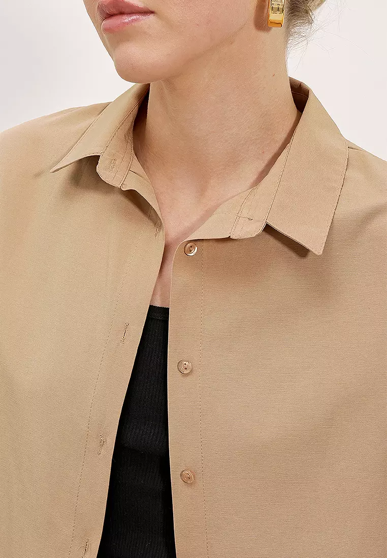 Oversized Long Basic Shirt