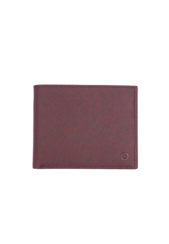 Goldlion brown Goldlion Saffiano Leather Wallet (6 cards) 8FF9AAC20DD6C9GS_1