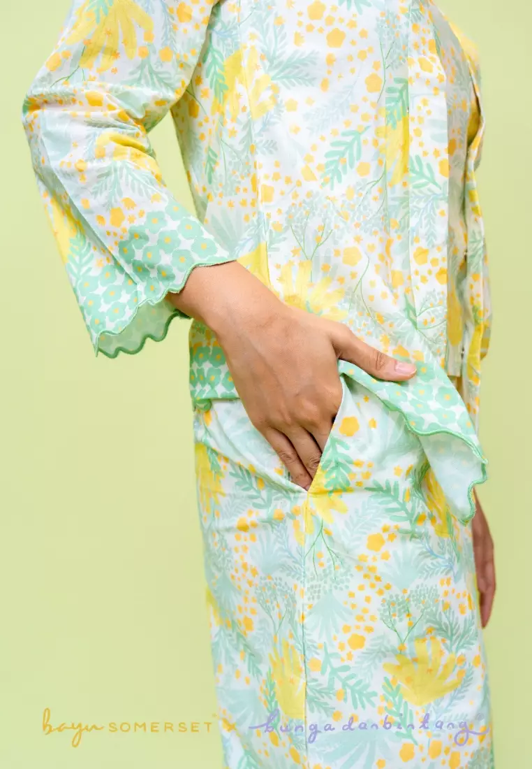 Bayu Somerset Agnes Kotabaru Kebaya - Murni Green