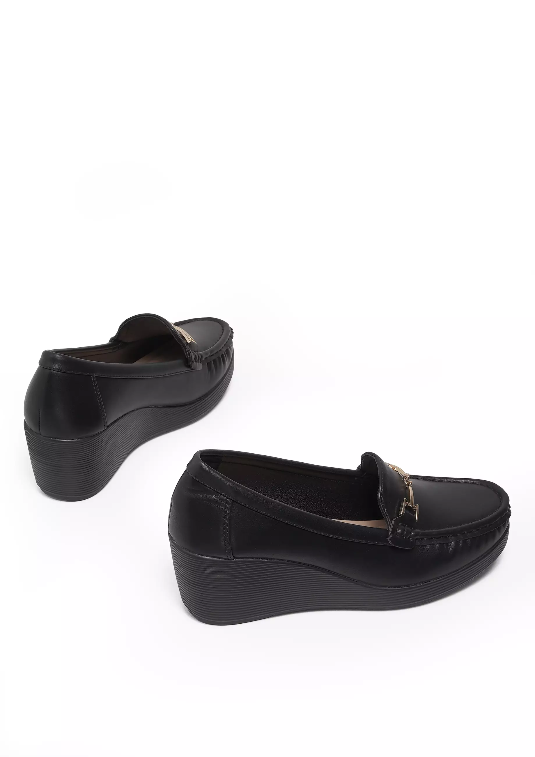 VIVI NICI - Gillian Sepatu Kerja Wanita Hak 7 Cm Black Solid