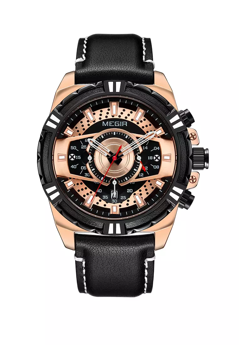 Japan Design Quartz Movement Megir Watch
