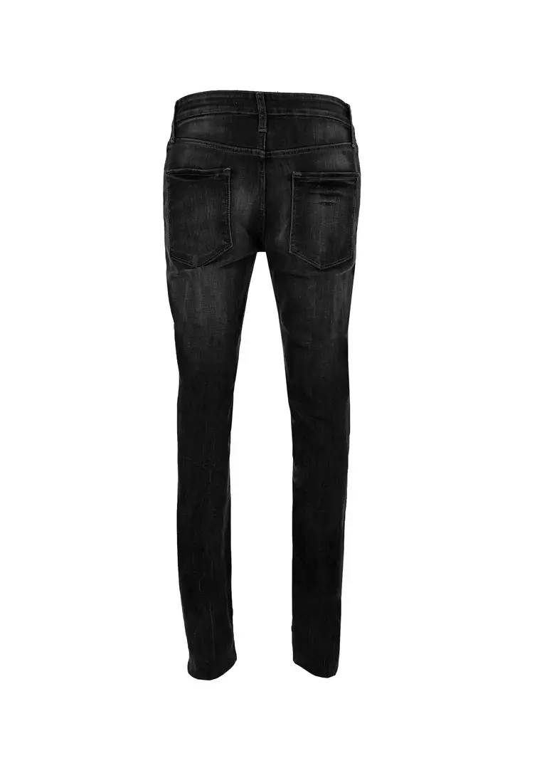 3Second Men's Long Skinny Jeans Wash Denim On C031024