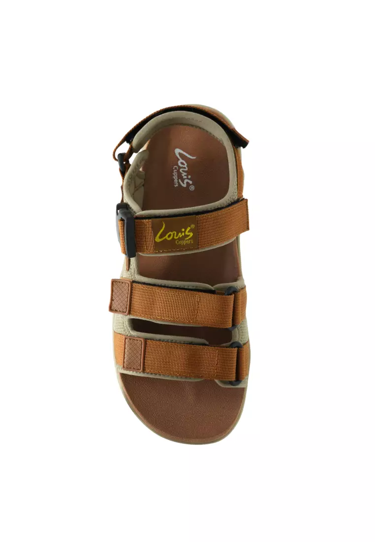 Men Slip On Faux Leather Classic Casual Sandals - 260141281