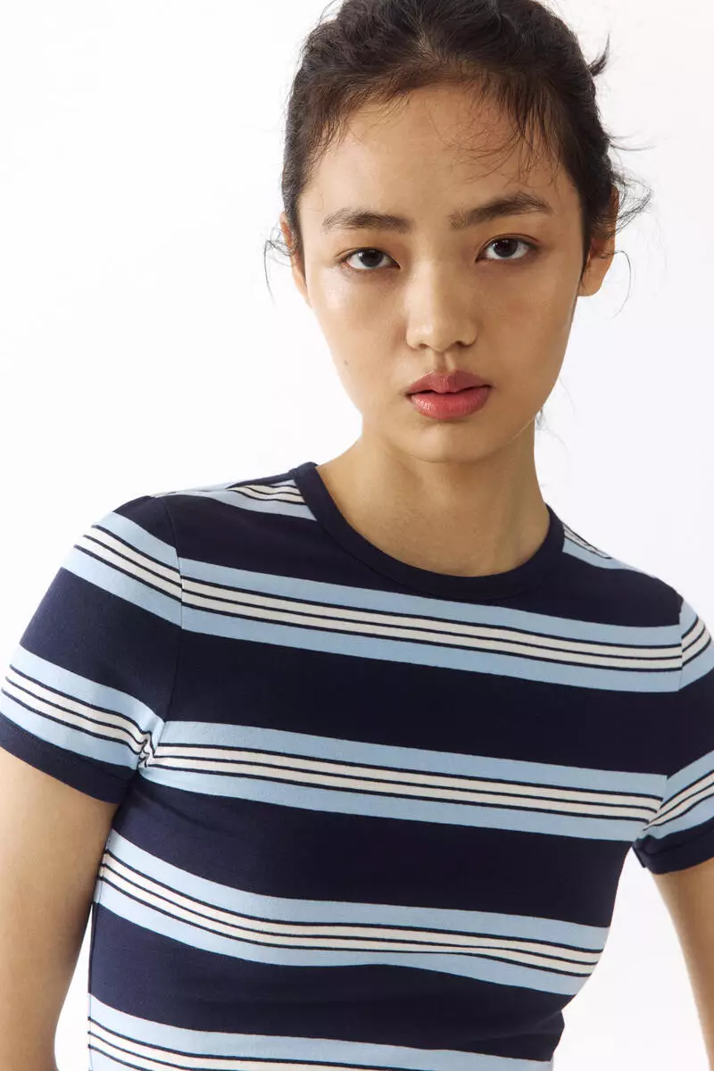 Fitted cotton T-shirt