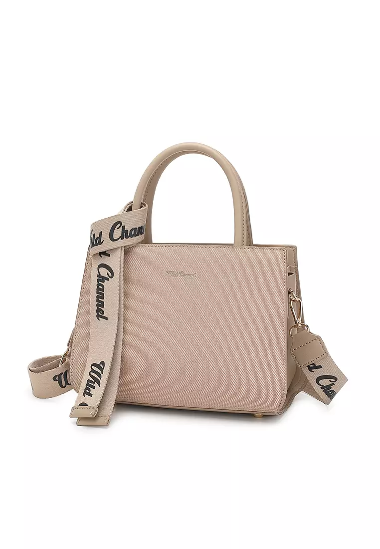 Women's Top Handle Bag / Sling Bag / Crossbody Bag / Shoulder Bag (Tas Tangan / Tas Selempang / Tas Bahu) - Cokelat
