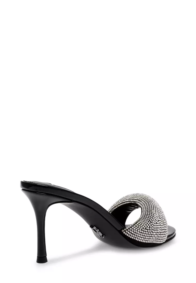 Steve madden black and silver heels shop