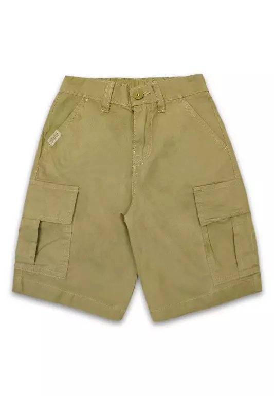 Kids Boys Back Garter Twill Cargo Short