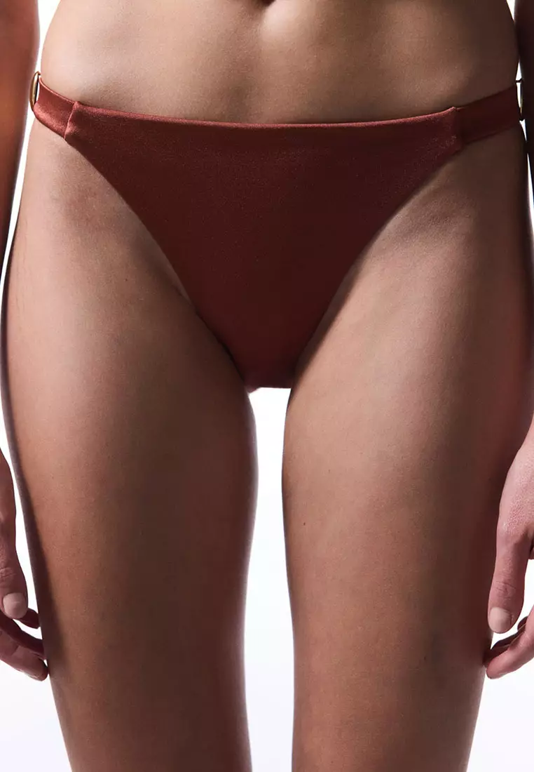 Orange Braga Buckle Bikini Bottom
