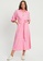 Calli pink Gretana Midi Dress BE986AA2EED88DGS_1
