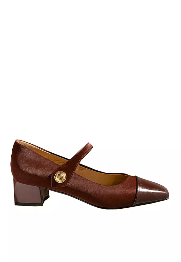 Discount on Twenty Eight Shoes  shoes - SKU: VANSA Retro Sheepskin Platform High Heel Shoes VSW-H-6913