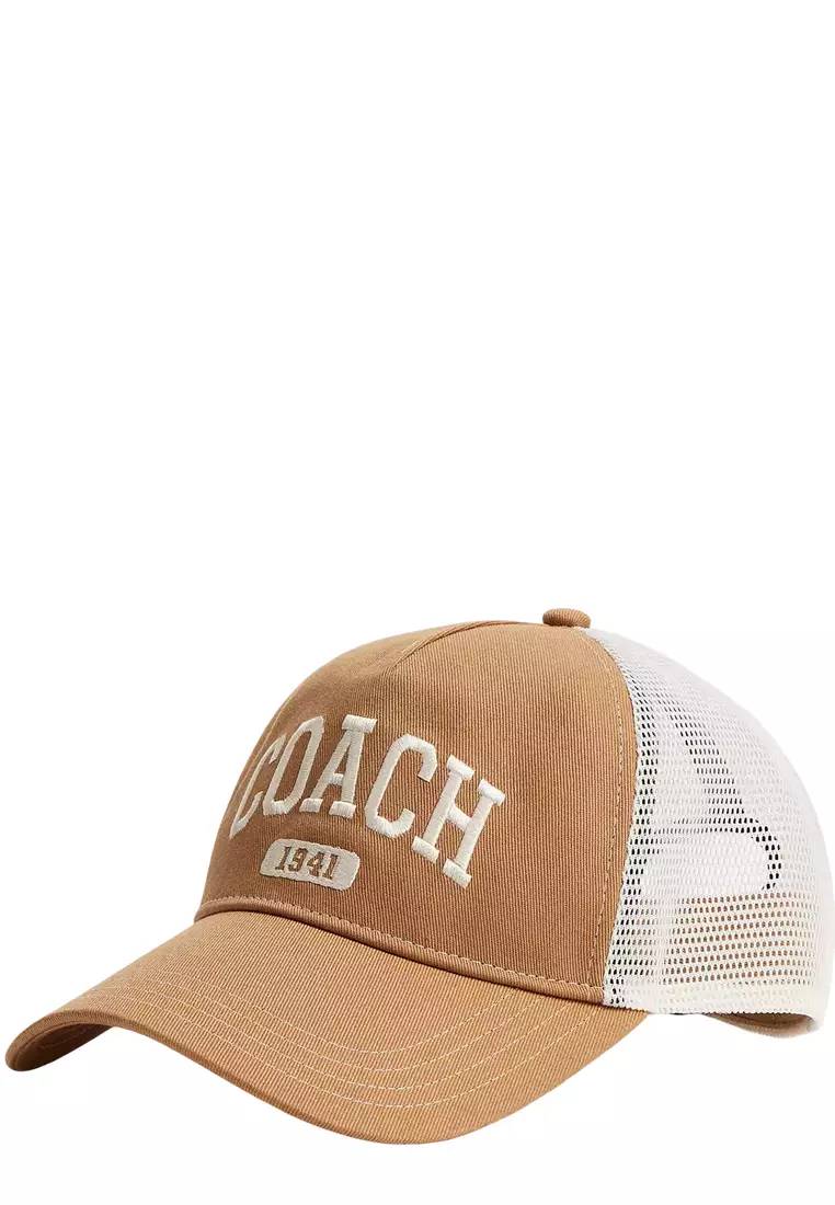 COACH 1941 Varsity Trucker Hat - Light Saddle CCN87 2026 | Buy