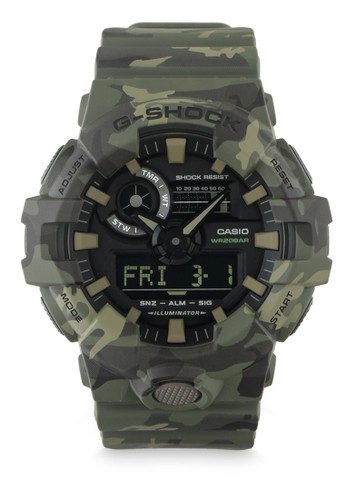 Jual G Shock G Shock Men Analog Ga 700cm 3adr Green Army Original Zalora Indonesia