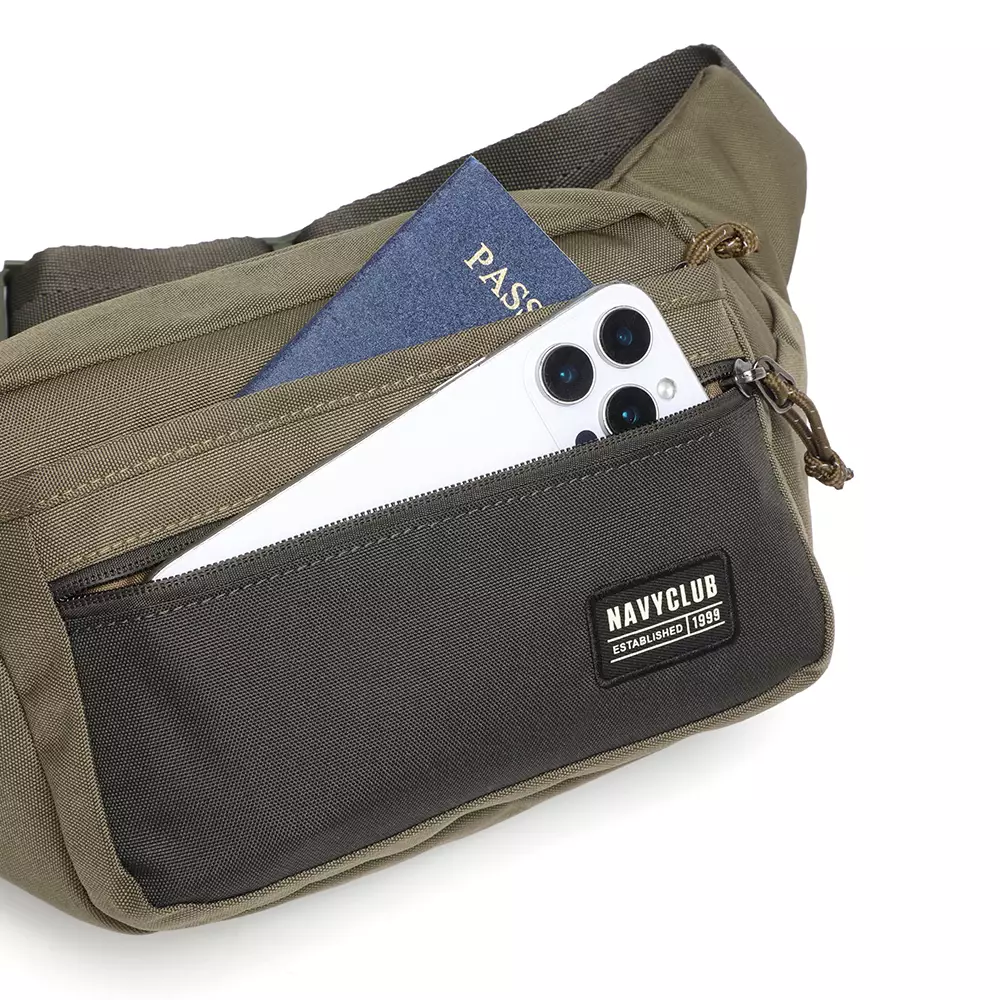 Navy Club Tas Pinggang GJJE Waist Bag - Tas Pria Wanita Crossbody Bags Tas Outdoor