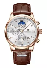 Rose Gold, White, Brown